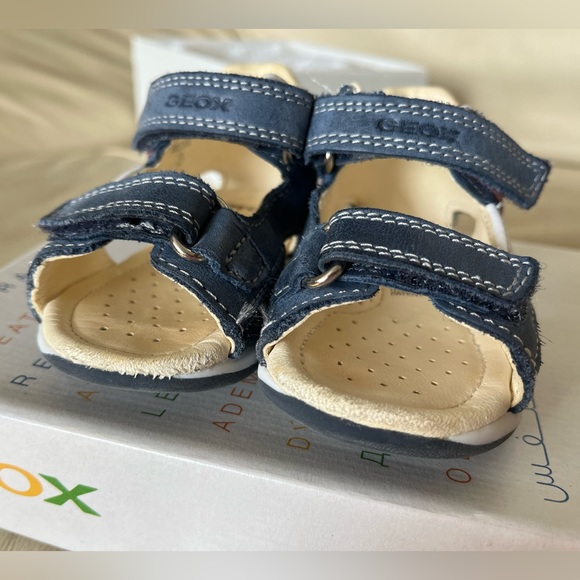 Geox baby leather shoes first steps size 19 - Picture 6 of 10